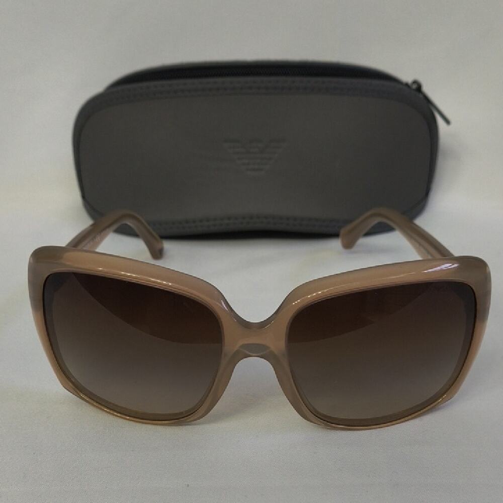 Emporio Armani Transparent Brown Sunglasses - Excellent Condition/ Model EA4008